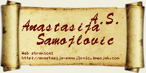 Anastasija Samojlović vizit kartica